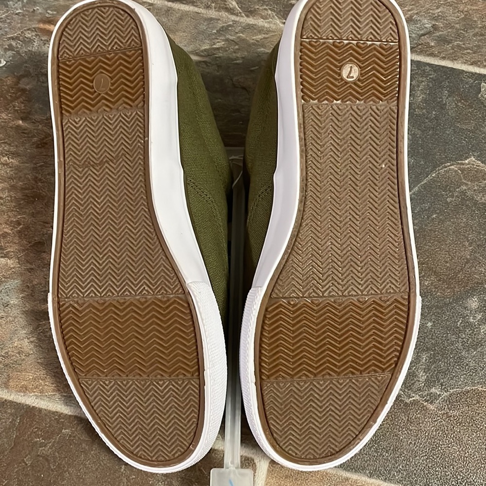 🆕 Canvas sneakers militar green Men’s size 7 - Picture 4 of 4